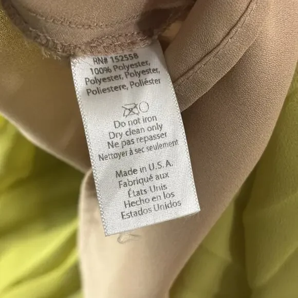 Delfi Collective Paige Dress Large Boho Off Shoulder Colorblock Pleat Retro USA - Picture 6 of 11